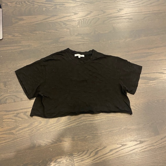 BLACK CROPPED TEE - Picture 3 of 3